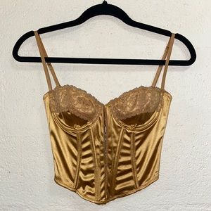 Out From Under Lucy Lace Trim Corset Top